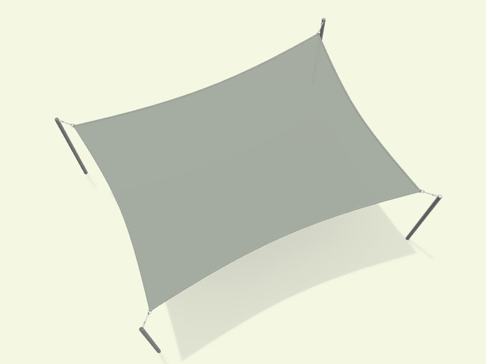 Voile d'ombrage rectangulaire - Modèle sur mesure Réf. : 9ZZDCQ