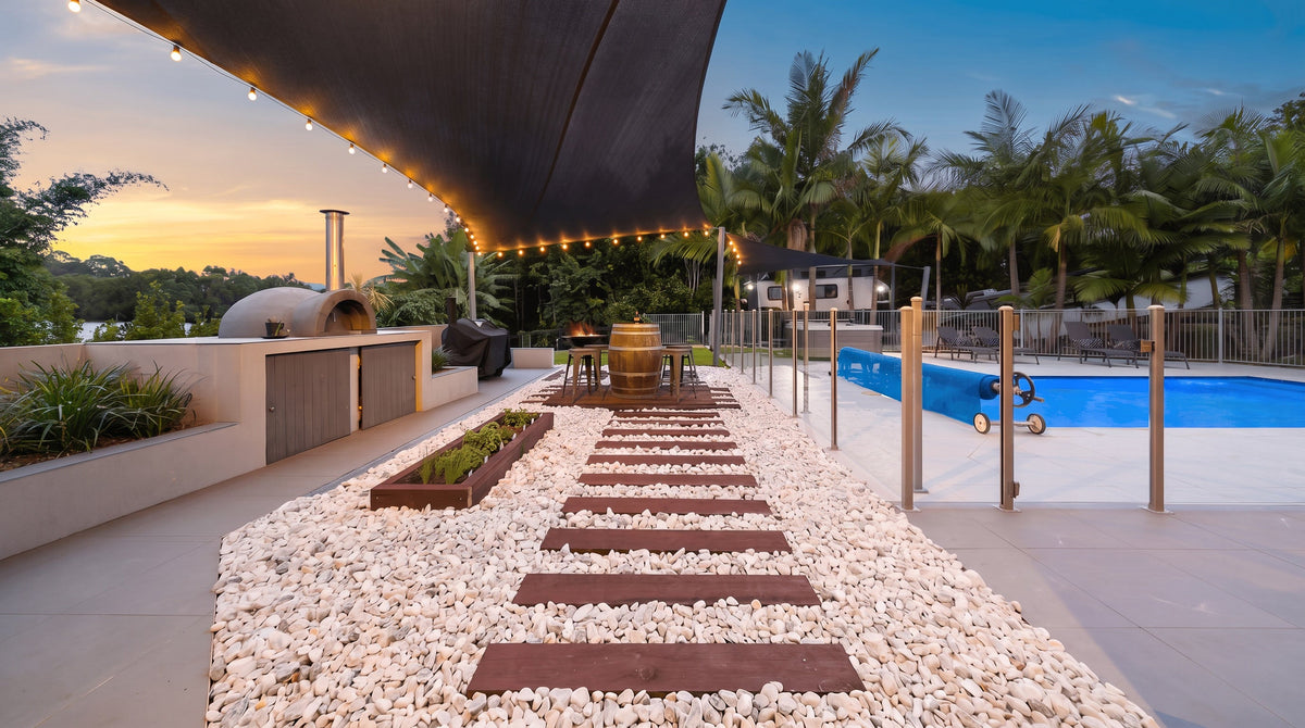 How to Hang Outdoor String Lights on a Shade Sail