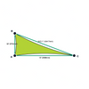 Custom Monotec 370 Shade Sail - Lime Fizz - 3 Corner - Technical Drawing