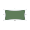 Custom Commercial 95 Shade Sail - Rivergum - 4 Corner - Technical Drawing