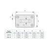 Square Eye Plate SS 316-10mm