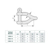 Twisted Shackle SS 316-10mm
