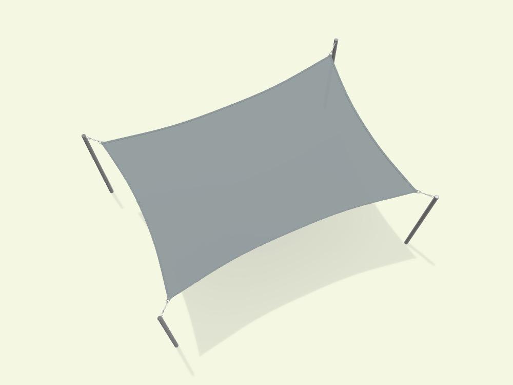 Rectangular Shade Sail - Custom Design Ref: KKV8FY