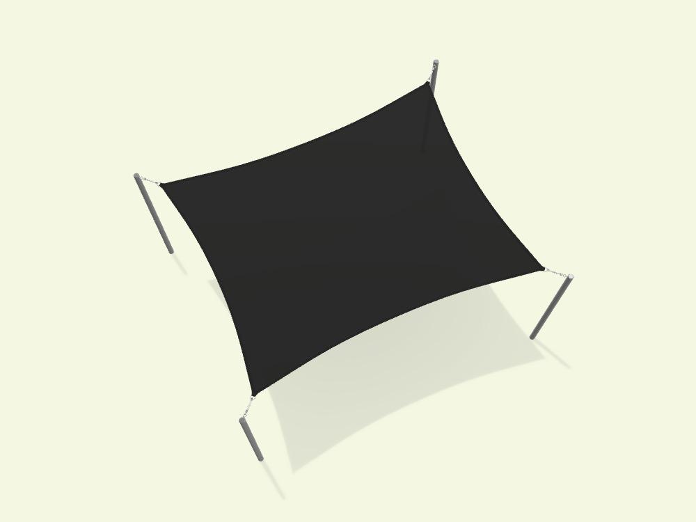 Rectangular Shade Sail - Custom Design Ref: YUTX9S