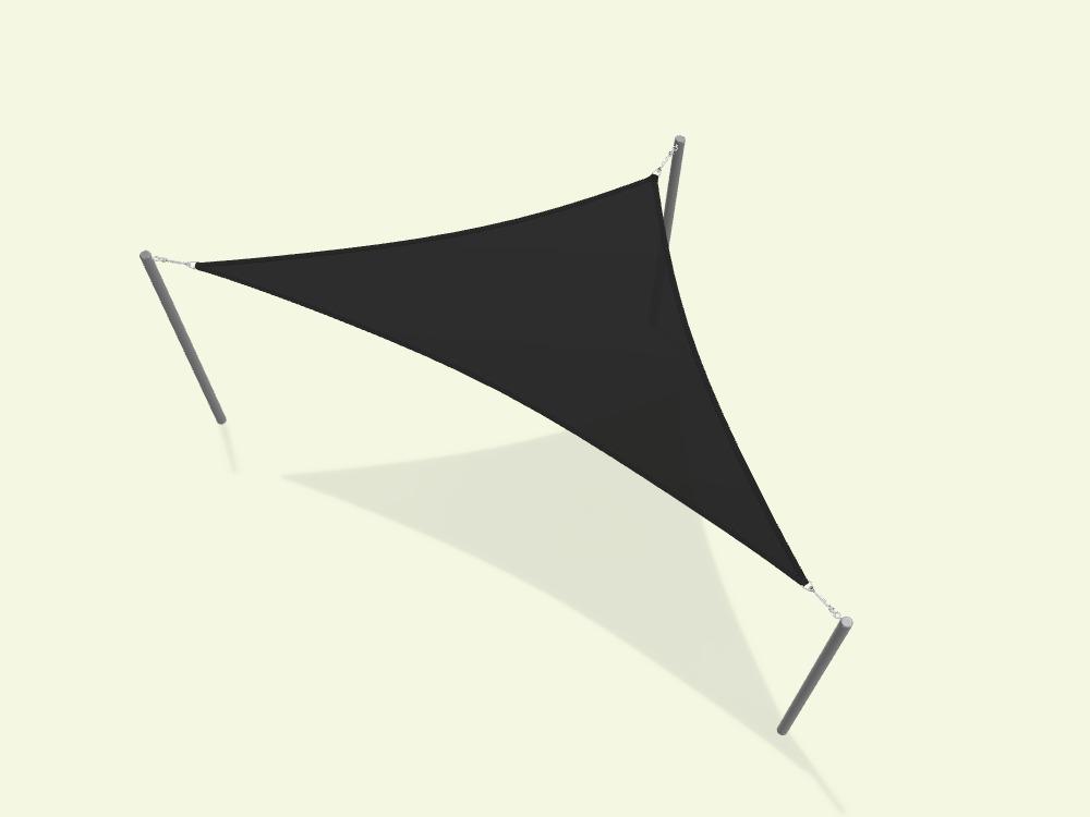 Right Angle Triangle Shade Sail - Custom Design Ref: BWHS2O