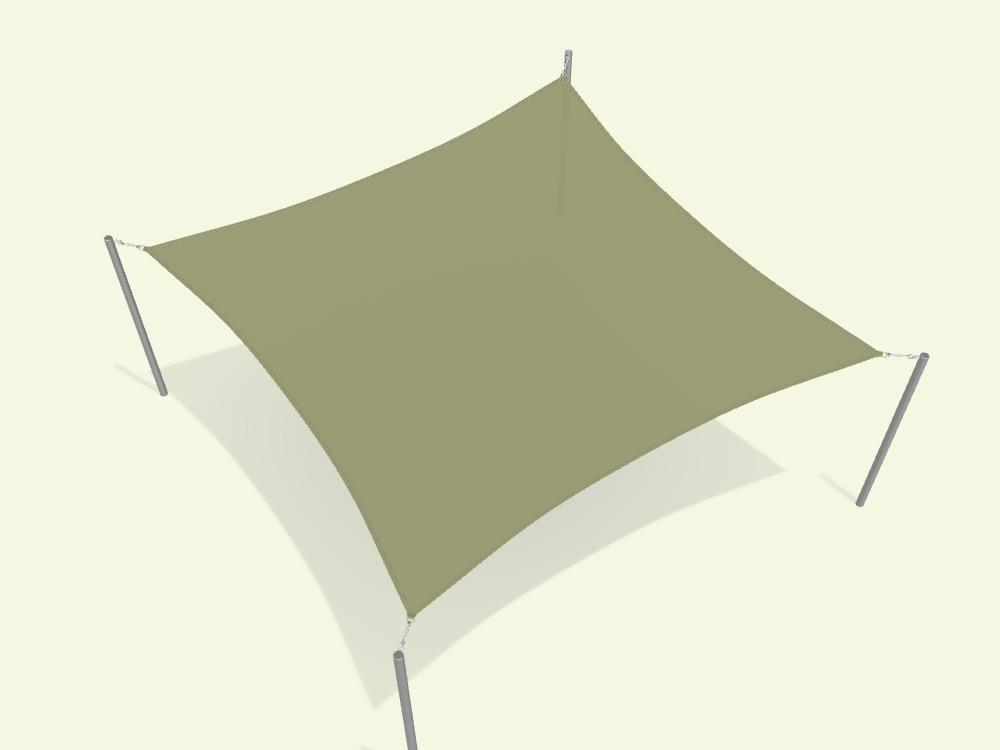 Square Shade Sail - Custom Design Ref: IPFKQK