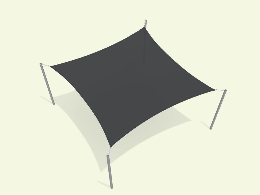 Square Shade Sail - Custom Design Ref: TOKETU