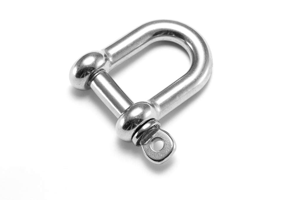 D - Shackle (Captive Pin) SS 316 - 12mm - Shade Space