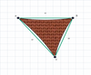 Custom ExtraBlock 330 Shade Sail - Sunblaze - 3 Corner - Technical Drawing