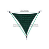 Custom ExtraBlock 330 Shade Sail - Forest Green - 3 Corner - Technical Drawing