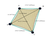 Custom Monotec 370 Shade Sail - Karloo Sand - 4 Corner - Technical Drawing