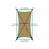 Custom Shadetec 320 Shade Sail - Desert Sand - 4 Corner - Technical Drawing