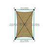 Custom Shadetec 320 Shade Sail - Desert Sand - 4 Corner - Technical Drawing